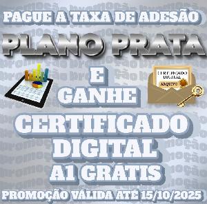 Adesão Plano Prata com Certificado A1 Grátis